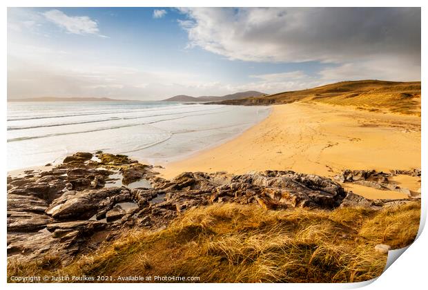 Nisabost, Isle of Harris, Outer Hebrides, Scotland Print by Justin Foulkes