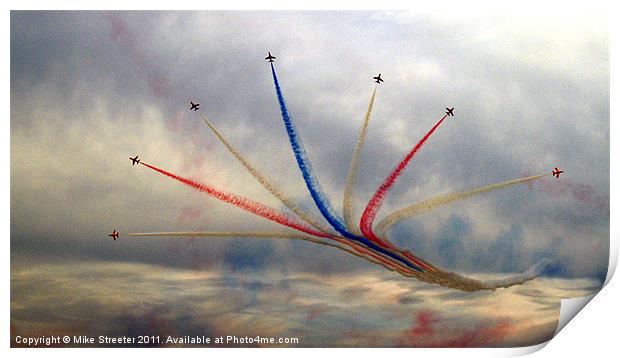 Red Arrows Print by Mike Streeter