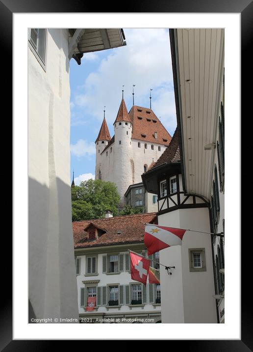 Schloss Thun, Bernese Oberland, Switzerland Framed Mounted Print by Imladris 