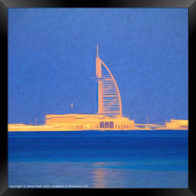 Art Of Burj AL Arab  Framed Print by David Pyatt