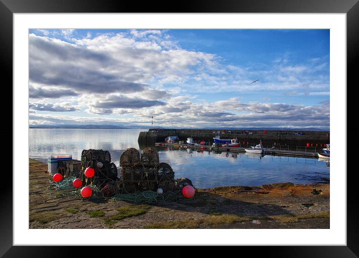 Portmahomack Harbour Scotland Framed Mounted Print by Jacqi Elmslie