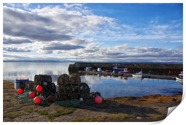 Portmahomack Harbour Scotland Print by Jacqi Elmslie