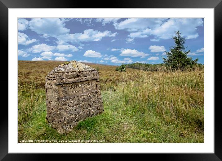 Blakehope Nick, Kielder Forest, Northumberland Framed Mounted Print by Martyn Arnold