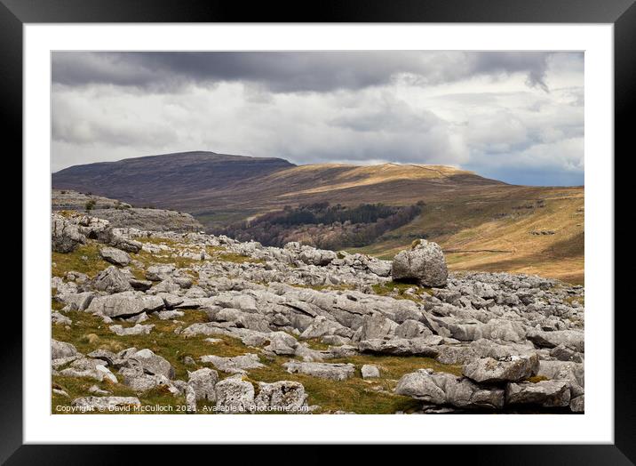 Tow Scar Vista Framed Mounted Print by David McCulloch