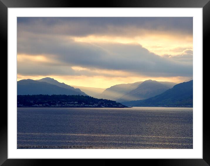 Holy Loch Framed Mounted Print by John Rae