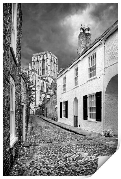 Chapter House Street and York Minster   Print by Darren Galpin