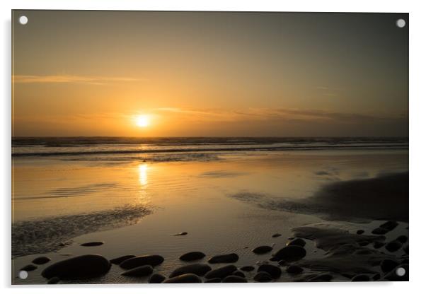Westward Ho! sunset Acrylic by Tony Twyman
