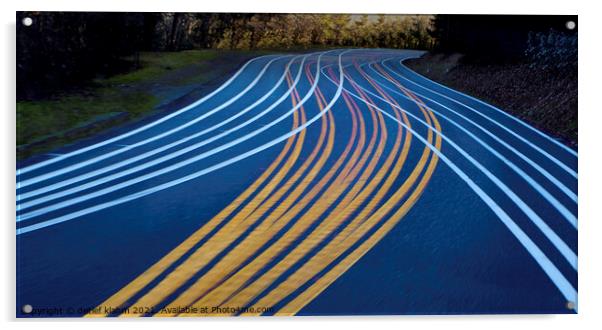 Lines on the road Acrylic by detlef klahm
