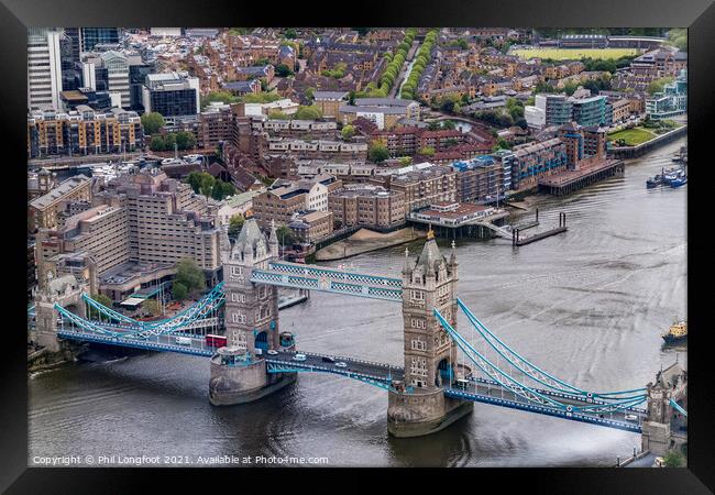 Tower Bridge London England Framed Print by Phil Longfoot