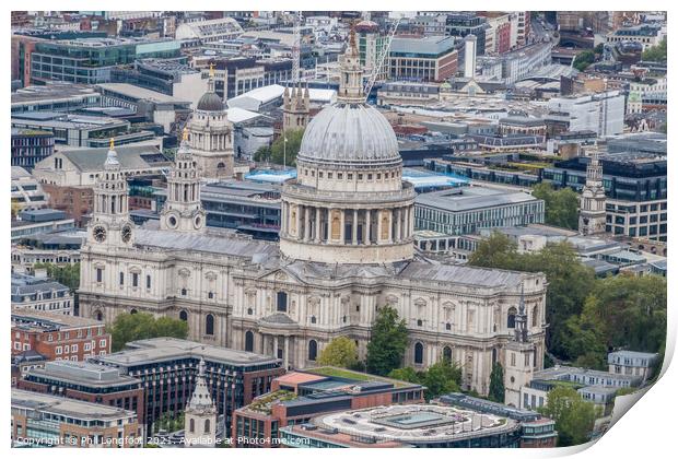 St Paul's Cathedral  Print by Phil Longfoot