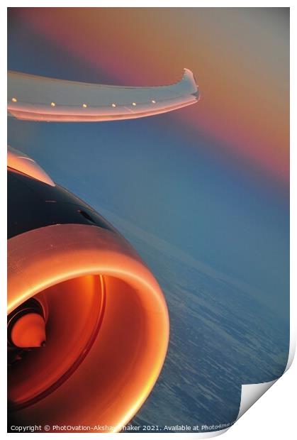 Airplane jet engine abstract  Print by PhotOvation-Akshay Thaker