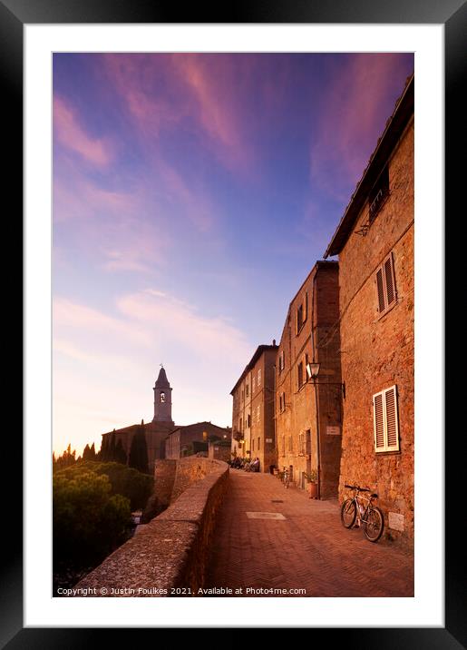 Pienza, Tuscany, Italy Framed Mounted Print by Justin Foulkes
