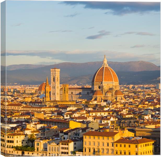 The Duomo, Florence, Italy Canvas Print by Justin Foulkes