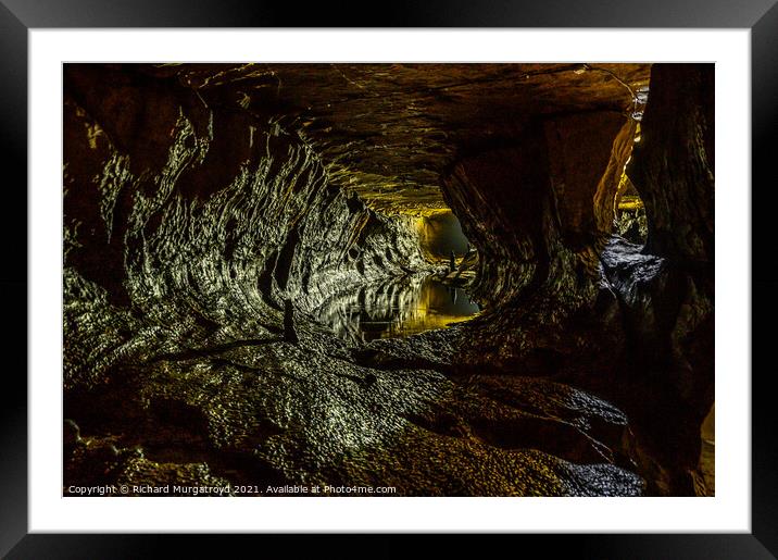 Ingleborough Cave in North Yorkshire Framed Mounted Print by Richard Murgatroyd