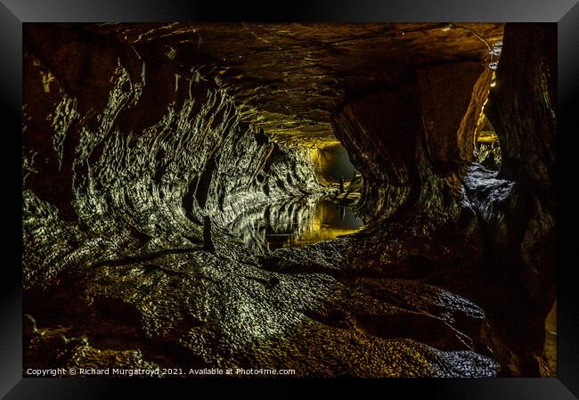 Ingleborough Cave in North Yorkshire Framed Print by Richard Murgatroyd