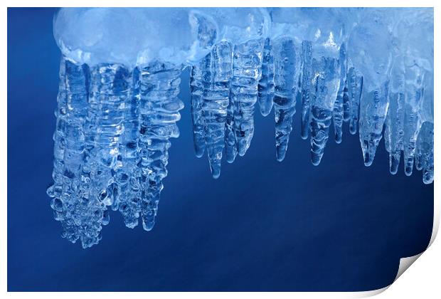 Ice formations and Icicles Print by Arterra 