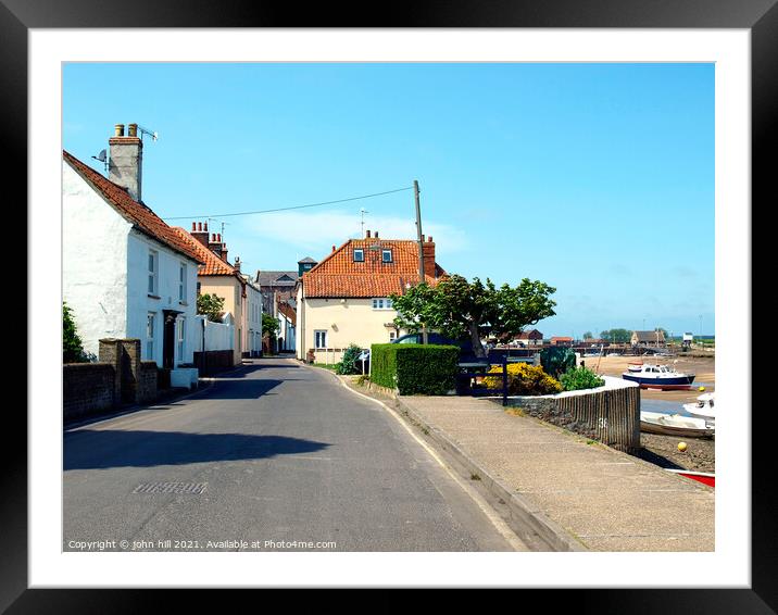  Wells Next the Sea in Norfolk. Framed Mounted Print by john hill
