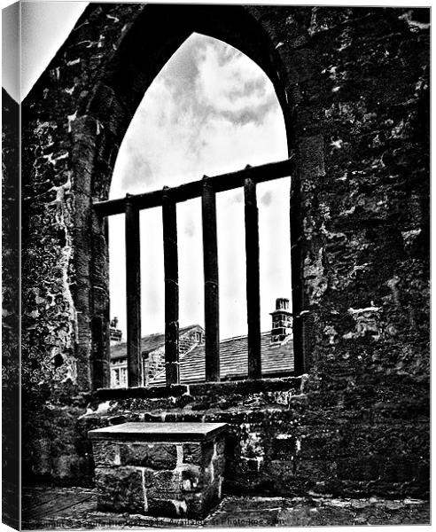 Heptonstall Old Church Canvas Print by Sandra Pledger