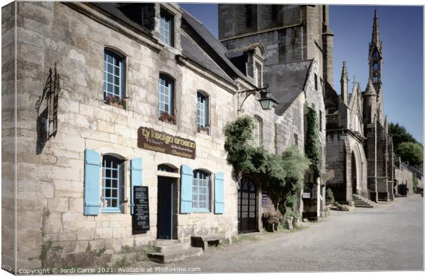 Visit to the medieval town of Locronan, Brittany - 2 Canvas Print by Jordi Carrio