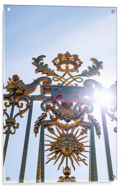 Château de Versailles Sun God Entrance Gate Acrylic by Peter Greenway