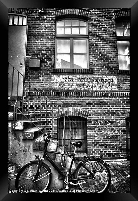 One bike. Framed Print by Nathan Wright