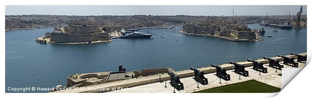Grand Harbour, Valletta Print by Howard Corlett