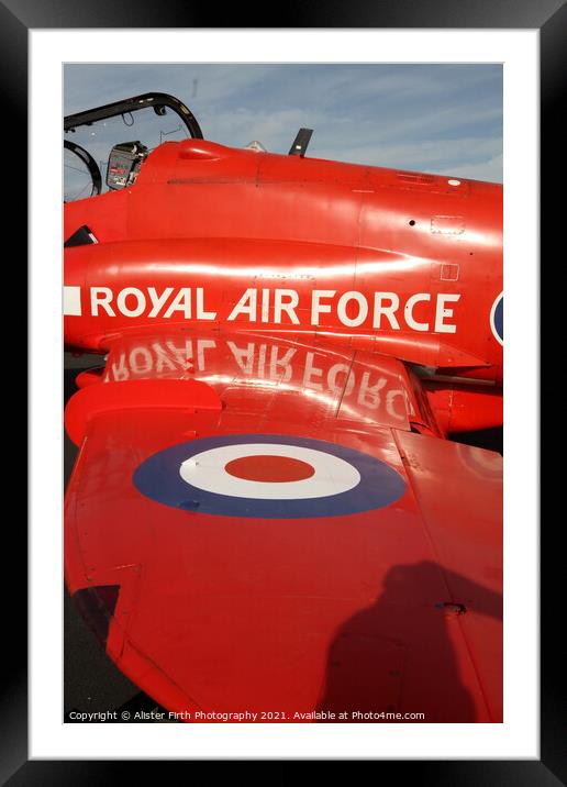 Red Arrows Close  Framed Mounted Print by Alister Firth Photography