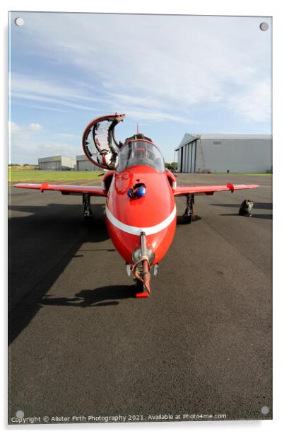 Red Arrows nose  Acrylic by Alister Firth Photography