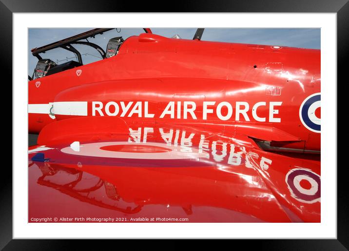 Red Arrows Close up Framed Mounted Print by Alister Firth Photography