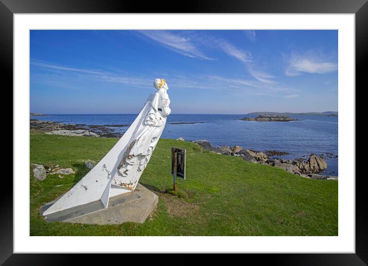 White Wife of Queyon at Yell, Shetland Framed Mounted Print by Arterra 