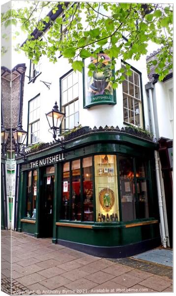 Britain's Smallest Pub Canvas Print by Anthony Byrne