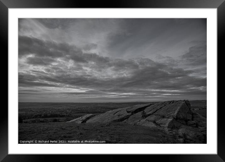 Rockin` it over Wharfedale Framed Mounted Print by Richard Perks