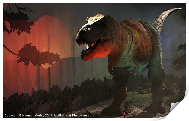 Tyrannosaurus Rex Print by Hannah Morley
