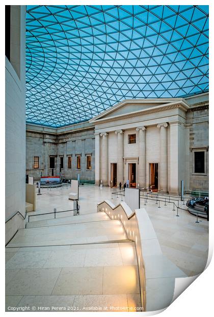 The Great Court, British Museum, London Print by Hiran Perera