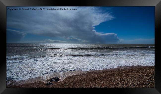 Winter seascape Framed Print by Stuart C Clarke