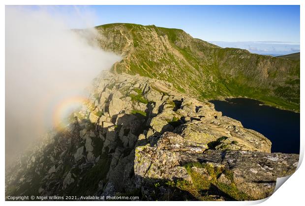 Striding Edge, Helvellyn Print by Nigel Wilkins