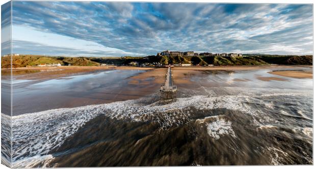 Saltburn by the Sea Canvas Print by Dave Hudspeth Landscape Photography