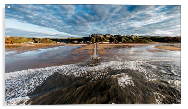 Saltburn by the Sea Acrylic by Dave Hudspeth Landscape Photography