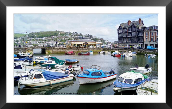 The Boat Float Dartmouth Framed Mounted Print by Peter F Hunt
