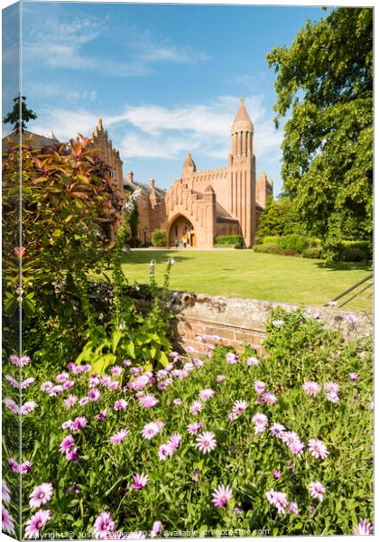Quarr Abbey, Isle of Wight Canvas Print by Justin Foulkes