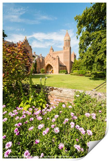 Quarr Abbey, Isle of Wight Print by Justin Foulkes