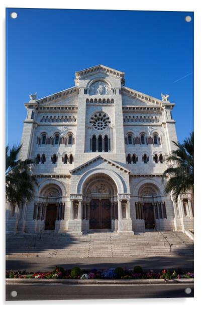 Saint Nicholas Cathedral in Monaco Acrylic by Artur Bogacki