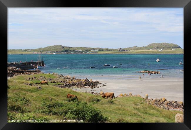 Fionnphort to Iona View, Mull, Scotland Framed Print by Imladris 