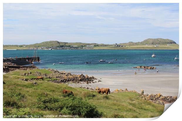 Fionnphort to Iona View, Mull, Scotland Print by Imladris 