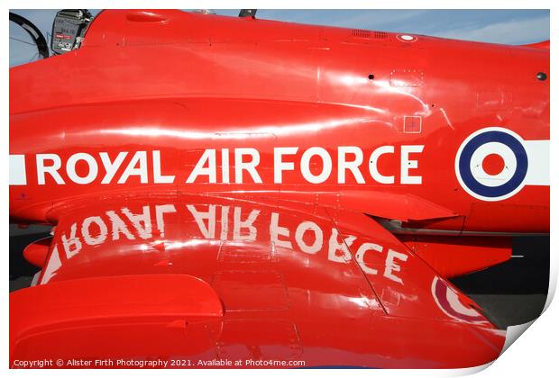 Royal Air Force Print by Alister Firth Photography