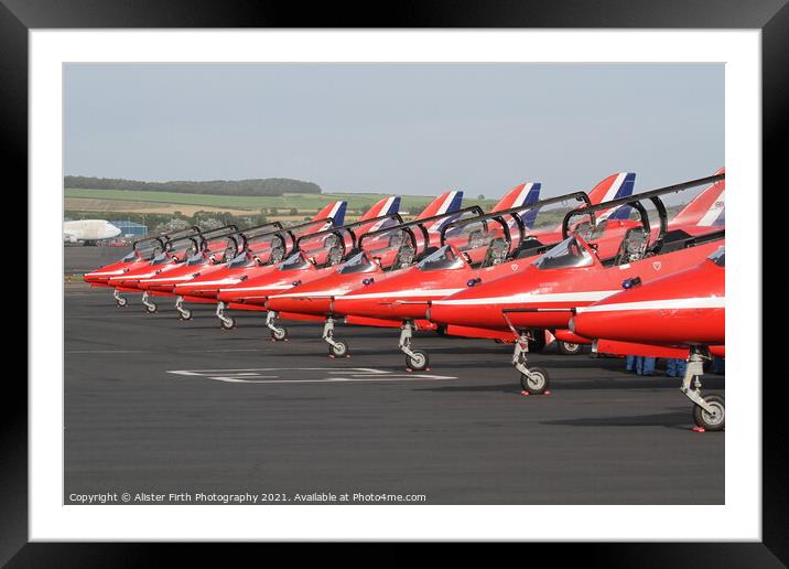 Red Arrows Waiting Framed Mounted Print by Alister Firth Photography