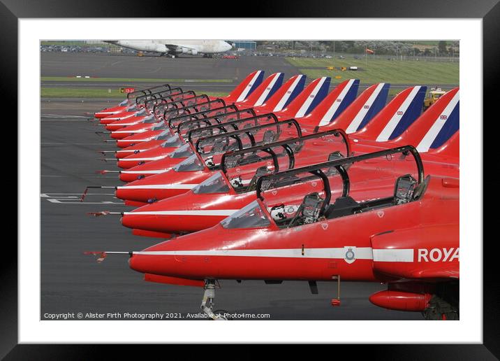 Red Arrows Ready Framed Mounted Print by Alister Firth Photography
