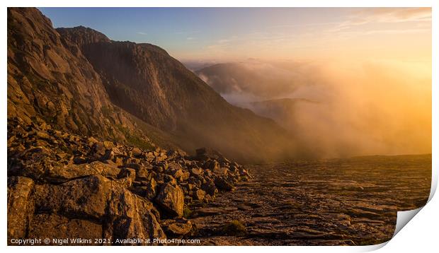 Bowfell Buttress Print by Nigel Wilkins