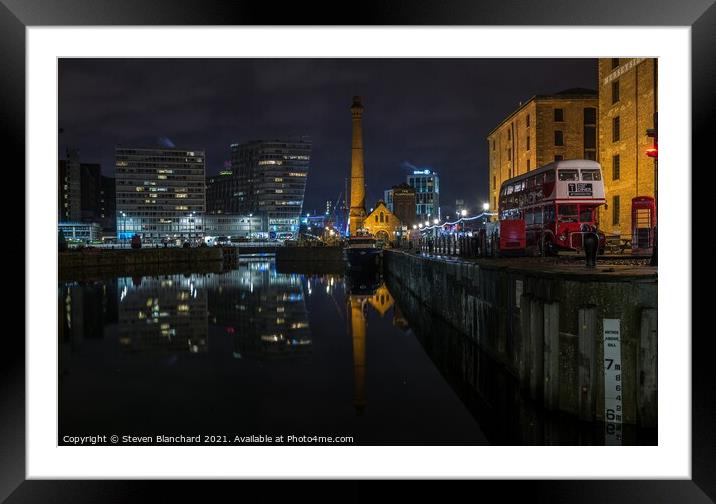Liverpool pump house  Framed Mounted Print by Steven Blanchard