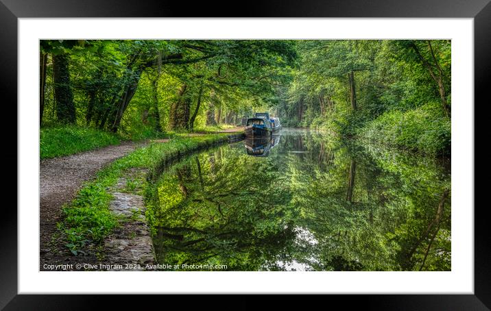Serene Canal Dreams Framed Mounted Print by Clive Ingram